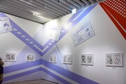 「僕のヒーローアカデミア展 DRAWING SMASH」の様子。
