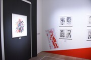 「僕のヒーローアカデミア展 DRAWING SMASH」の様子。