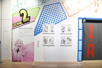 「僕のヒーローアカデミア展 DRAWING SMASH」の様子。