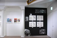 「僕のヒーローアカデミア展 DRAWING SMASH」の様子。
