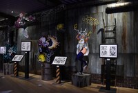 「僕のヒーローアカデミア展 DRAWING SMASH」の様子。