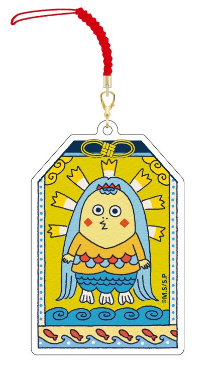 「アマビエ次郎 お守りアクリルキーホルダー」