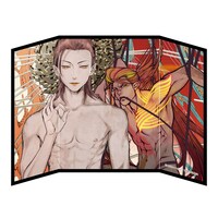 「Fairy蘭丸 エンディング柄 ミニ屏風 焔」