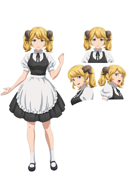 アレッタ（CV：上坂すみれ）仕事を探して路頭に迷っていたが、ある日「洋食のねこや」に迷い込み、そのまま働くことになった魔族の少女。店での出会いを通じて、現在は元の世界でも働き口を見つけている。店主のまかないが楽しみ。