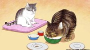 アニメ「俺、つしま」第1弾PVより。(c)おぷうのきょうだい・小学館/ 俺、つしま製作委員会2021