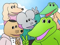 アニメ映画「100日間生きたワニ」より。