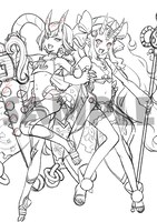 店舗別連動購入特典の描き下ろしB2タペストリー（ゲーマーズ）。