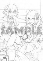 店舗別連動購入特典の描き下ろしB2タペストリー（ソフマップ・アニメガ）。