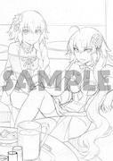 店舗別連動購入特典の描き下ろしB2タペストリー(ソフマップ・アニメガ)。