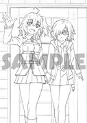 店舗別連動購入特典の描き下ろしB2タペストリー(とらのあな)。