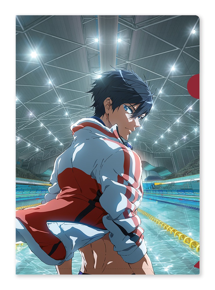 「劇場版 Free!-the Final Stroke-」ムビチケカード特典のクリアファイル（表）。