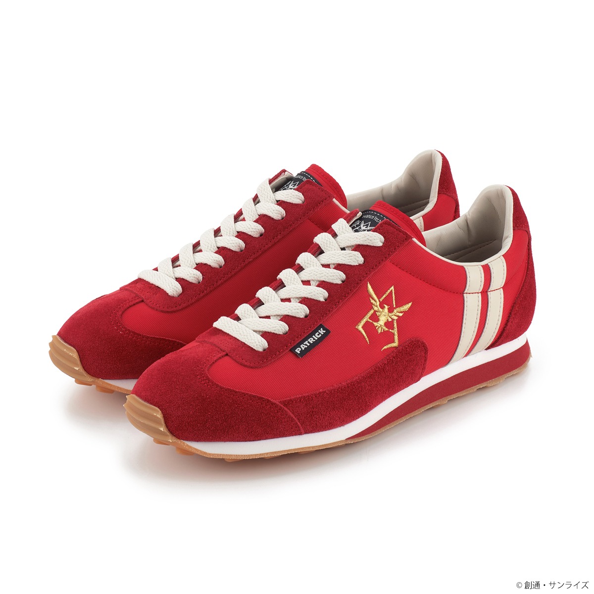 「STRICT-G × PATRICK 『機動戦士ガンダム』ボストン スニーカー」の「RED COMET（レッド）」。