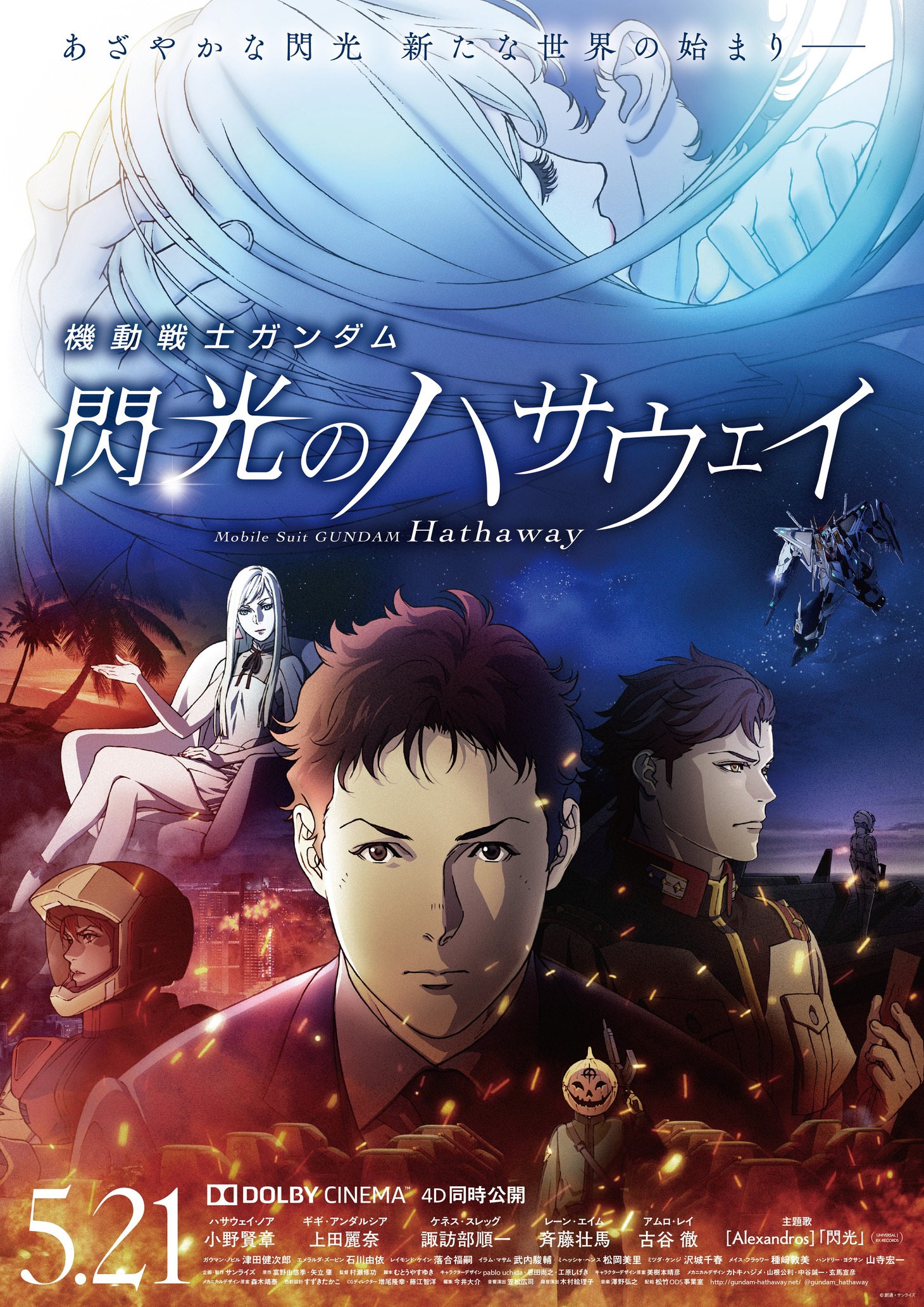 「機動戦士ガンダム 閃光のハサウェイ」ポスター (c)創通・サンライズ