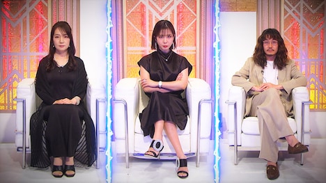 パトロンの3人。左からエムズファクトリー社長の松田裕美氏、エンリケ空間社長のエンリケ、弁才天社長の大野淳平氏。