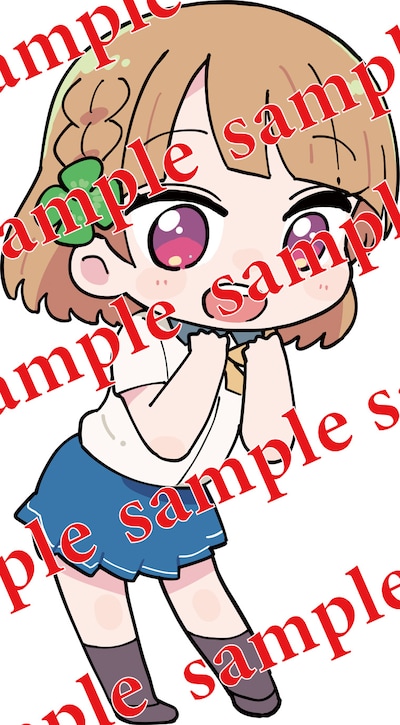 志田黒羽のアクリルキーホルダーのデザイン。