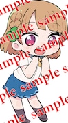 志田黒羽のアクリルキーホルダーのデザイン。