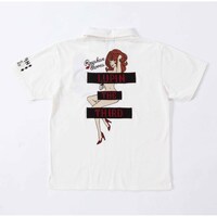 「ルパン三世 PART5 半袖ポロシャツ」のオフホワイトの背面。