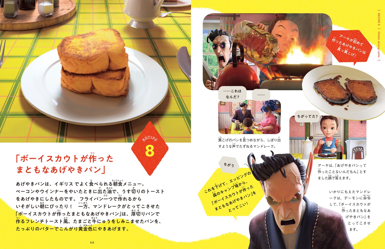 「子どもりょうり絵本 ジブリの食卓 アーヤと魔女」より。
