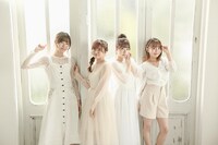 ヒーラーガールズのメンバー。左から熊田茜音、堀内まり菜、礒部花凜、吉武千颯。