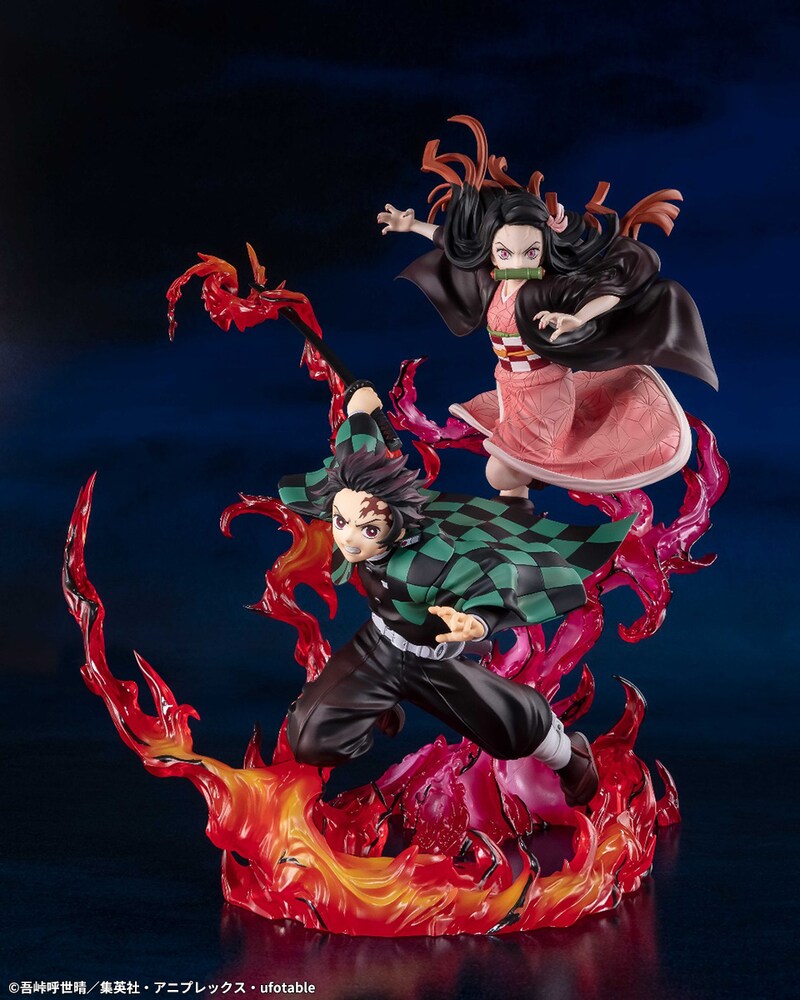 「フィギュアーツZERO 竈門炭治郎 全集中」「フィギュアーツZERO 竈門禰豆子 血鬼術」