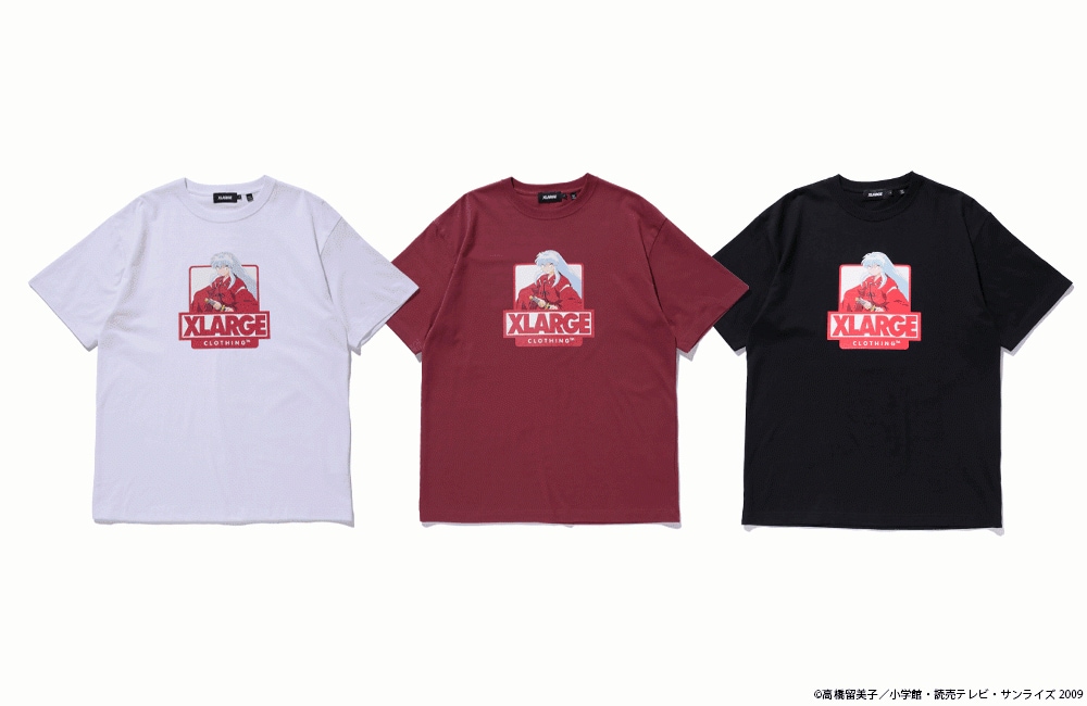 犬夜叉」「半妖の夜叉姫」がXLARGEとコラボ、キャラをロゴに落とし込ん