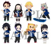 「鬼滅の刃」とローソンが新たにコラボ、炭治郎たちがストライプの制服姿に