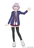 長名なじみ（CV：村川梨衣）のキャラクタービジュアル。只野くんの幼なじみ。コミュ力がずば抜けて高く、数分で誰とでも仲良くなれるが、古見さんだけは「過去の因縁」があって苦手らしい。普段からスカートを履いて“女子生徒”の格好をしているが、中学までは学ランを着て“男子生徒”の格好をしていた。