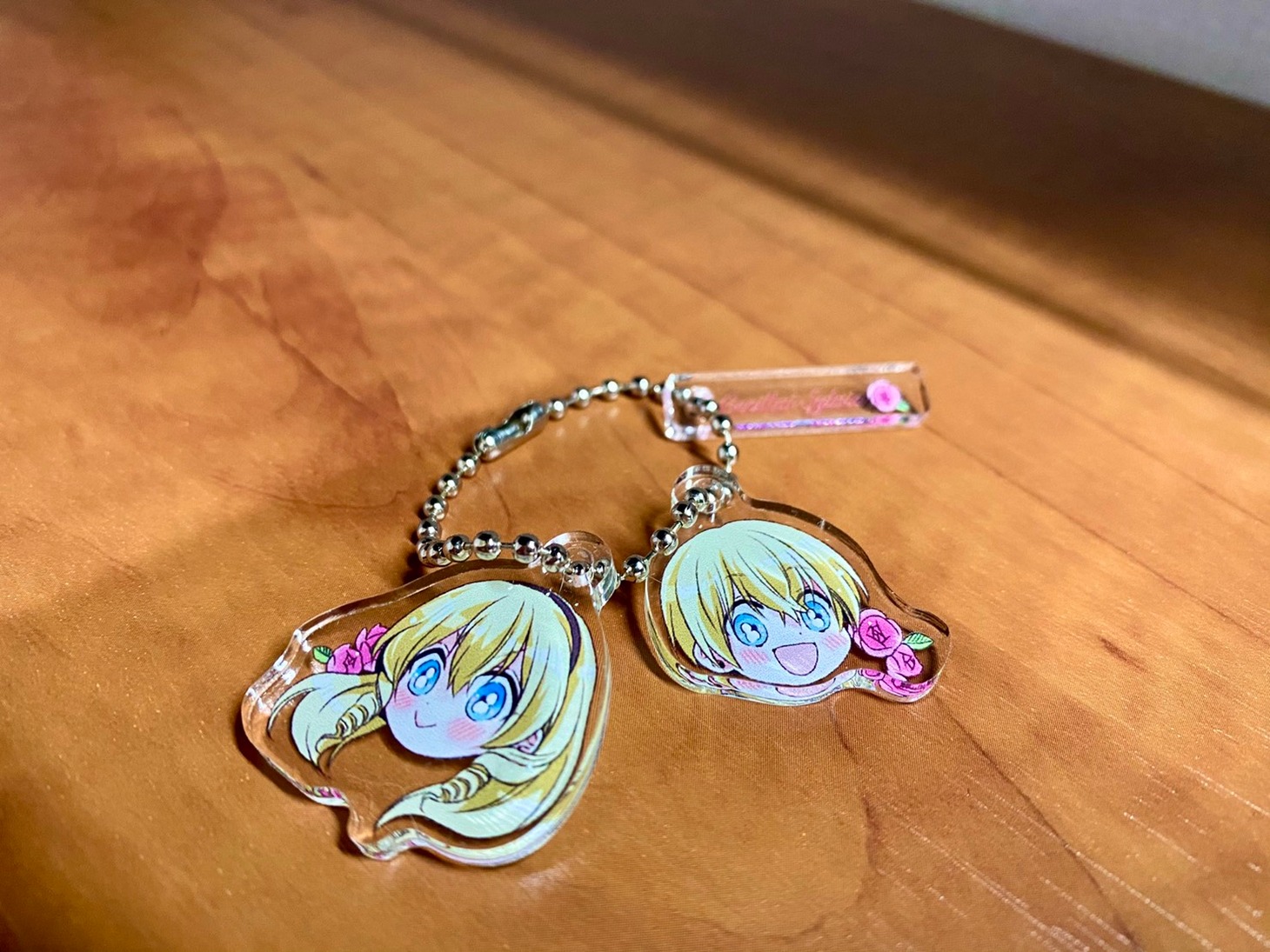 特別セットに付属するキーホルダー。