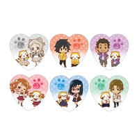 ハート形缶バッジ