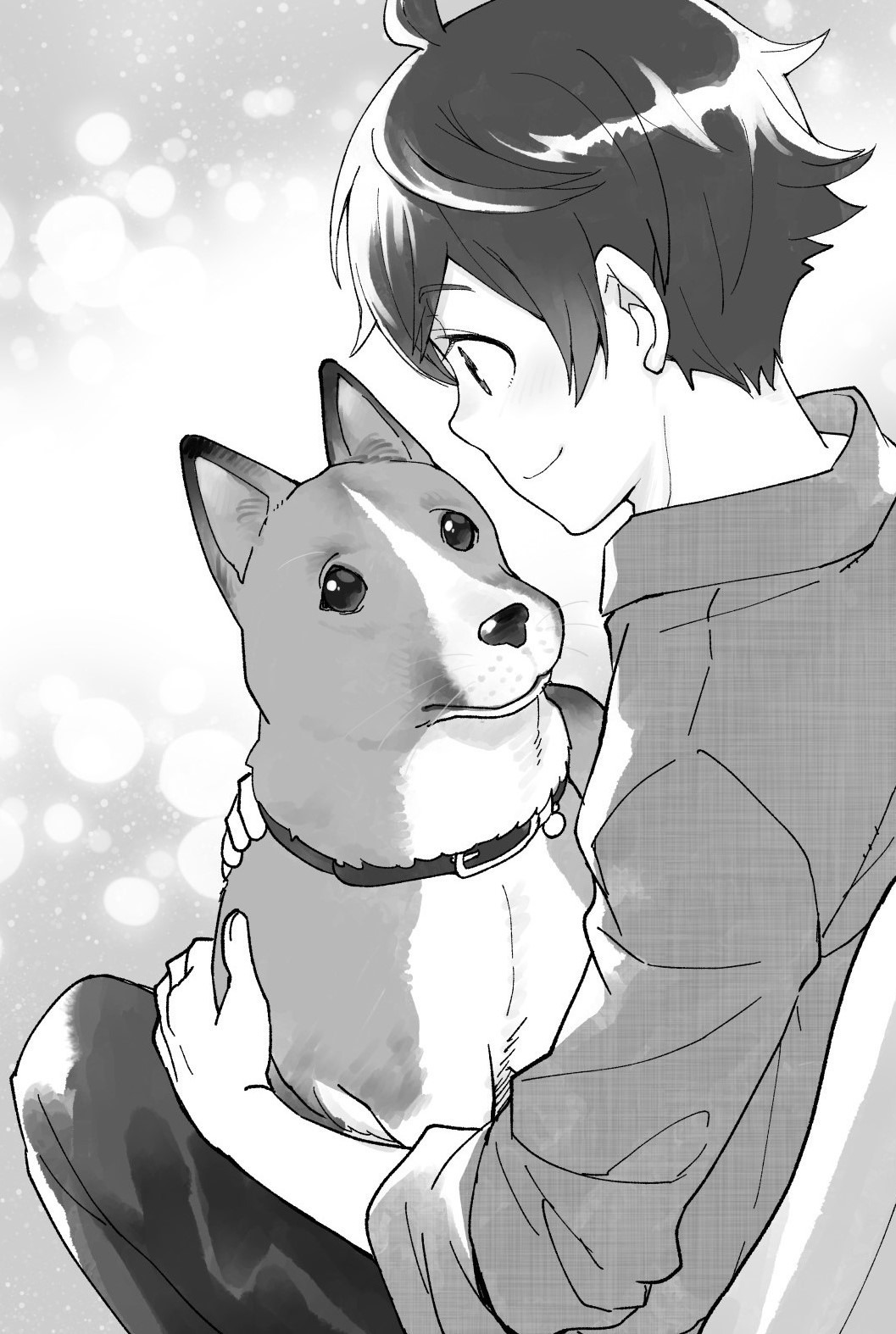 「〈キミノベル版〉北里大学獣医学部 犬部！」挿絵ページのサンプル。