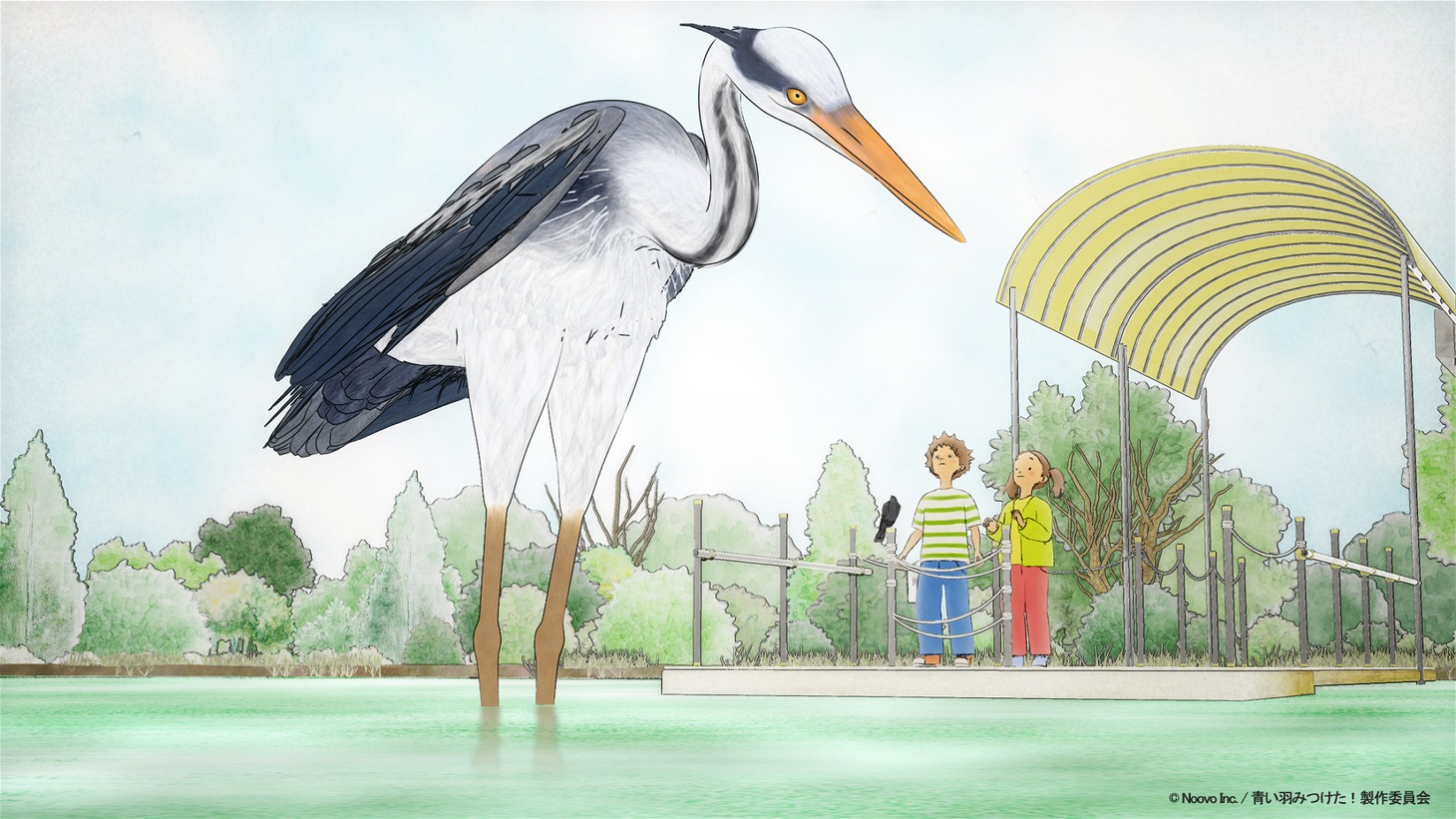 短編アニメーション「青い羽みつけた！」第4話より。 (c)Noovo Inc. / 青い羽みつけた！製作委員会