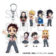 コラボグッズのトレーディングアクリルキーホルダー。