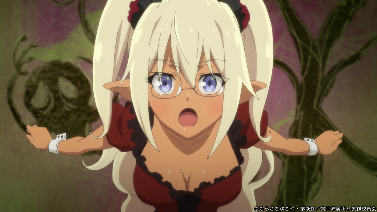 TVアニメ「異世界魔王と召喚少女の奴隷魔術Ω」第7話の場面カット。(c)むらさきゆきや・講談社／異世界魔王Ω製作委員会