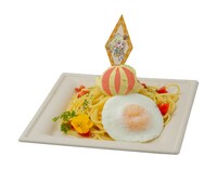 「アリスとソルルの特製！玉乗り目玉焼きペペロンチーノ」