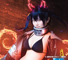 大原優乃のコスプレグラビア。カメラマン／井田達也、スタイリスト／KAN、ヘアメイク／MIKO、衣装協力／舞台『炎炎ノ消防隊』製作委員会