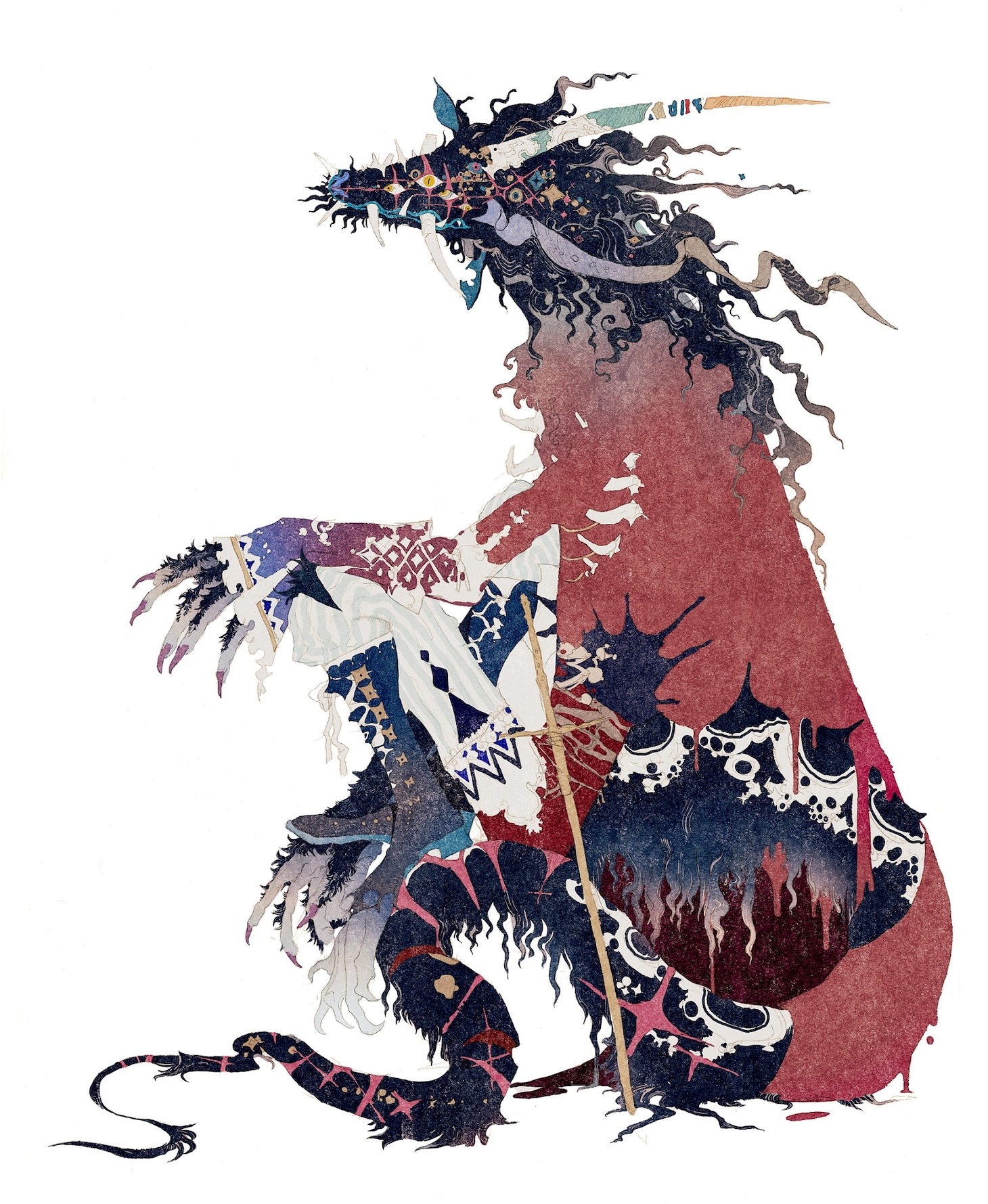 秋屋蜻一による竜のキャラクターデザイン。