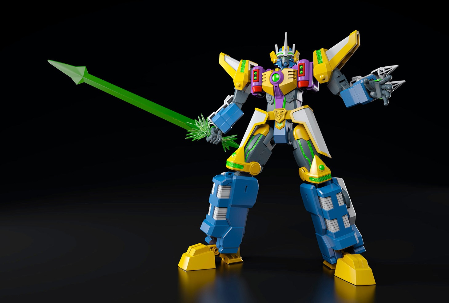 BD-BOX限定版に付属する「MODEROIDグラディオン」と専用武器パーツ・聖剣グランスレイヤー。