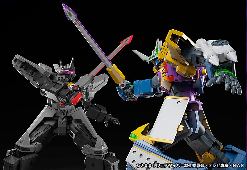 「MODEROID グラディオン」（右）と「MODEROID ダークグラディオン」（左）。