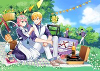 「機械じかけのマリー」の巻頭カラーイラスト。(c)あきもと明希／白泉社