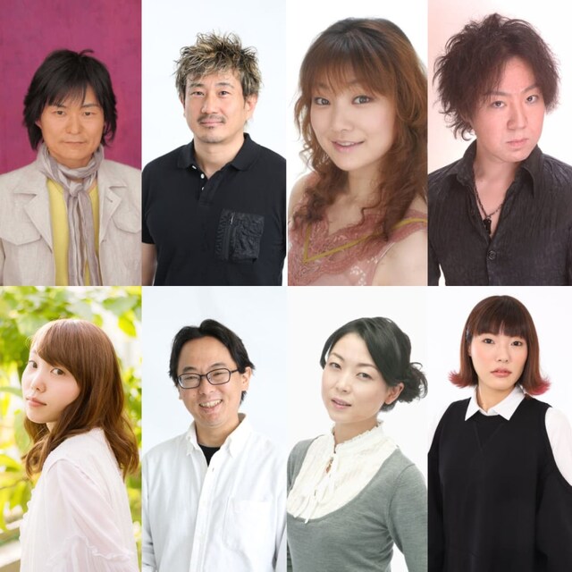 左上から千葉進歩、木内秀信、渡辺明乃、桐井大介。左下から小原好美、大山鎬則、浅野まゆみ、志田有彩。