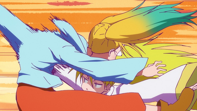 TVアニメ「平穏世代の韋駄天達」アニメーションPV第2弾より。 (c)天原・クール教信者・白泉社/「平穏世代の韋駄天達」製作委員会