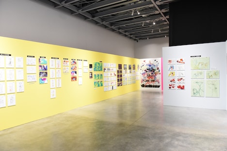 「今石洋之の世界」展より、「プロメア」の展示エリア。