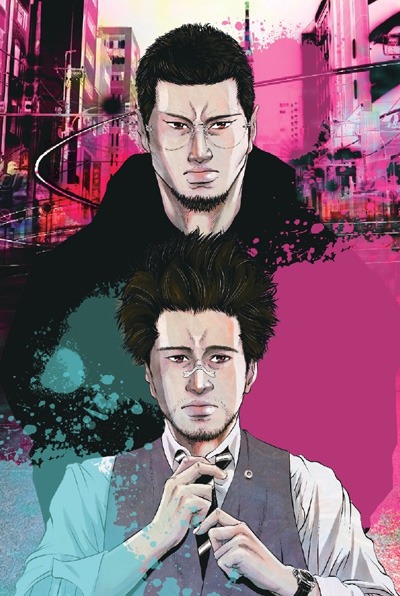 ノベルティキャンペーンで用意された「九条の大罪」と「闇金ウシジマくん」の描き下ろしイラストカード。