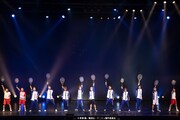 「ミュージカル『テニスの王子様』4thシーズン 青学vs不動峰」お披露目会の様子。