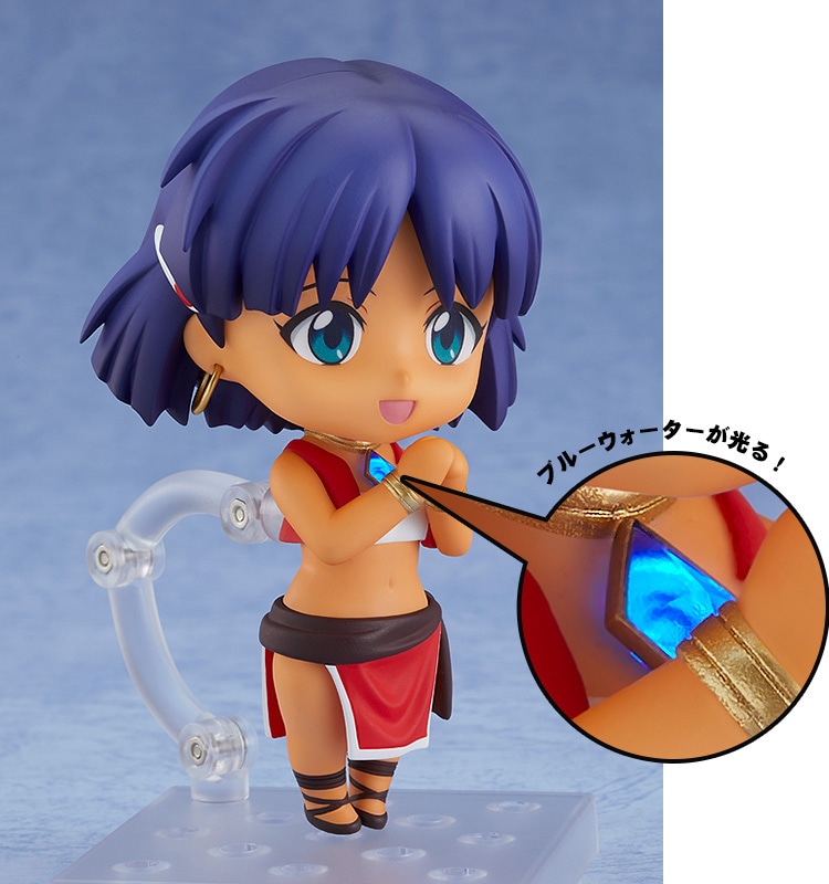 「ねんどろいど ナディア」のブルーウォーターが光る様子。