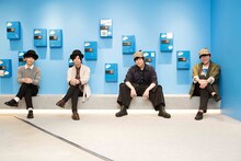 左からルイス役の小林千晃、ウィリアム役の斉藤壮馬、シャーロック役の古川慎、ジョン役の小野友樹。