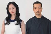 左から菊乃役の松井玲奈、黒瀬洸也役の金子ノブアキ。(c)TBS
