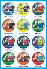 「キャプテン翼」とJリーグ全57クラブのコラボシール。(c)高橋陽一/集英社