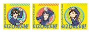 「『映像研には手を出すな！』缶バッジ 描き起こしSD」。価格は税込各440円。