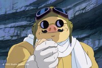 劇場アニメ「紅の豚」の場面カット。